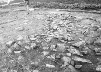 Excavation photograph : area 2, quadrant 1, after cleaning, from south-east.