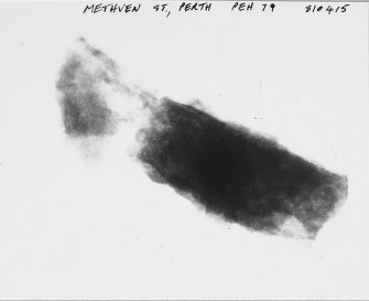 Print of part of one of the large x-rays, showing small finds.