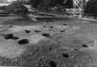 Excavation photograph : area 7 - house - post excavation from south-east.