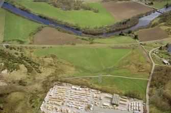 Aerial view of N of Boat of Garten , Speyside, looking SE.