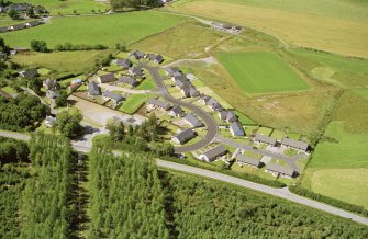 Aerial view of Croy, Inverness, looking NW.