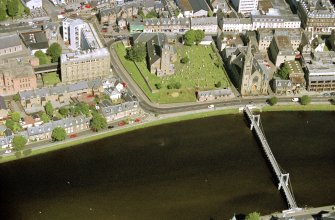 Aerial view of Inverness, looking E.
