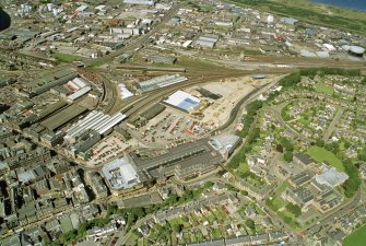 Aerial view of Inverness Eastgate area, looking N.