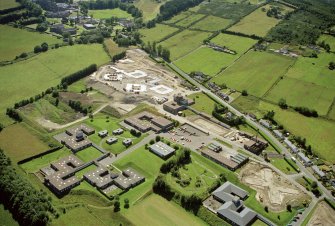 Aerial view of Craig Phadrig hospital, Inverness, looking ESE.