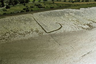 Aerial view of Lentran fish trap, S shore of Beauly Firth, looking SSW.