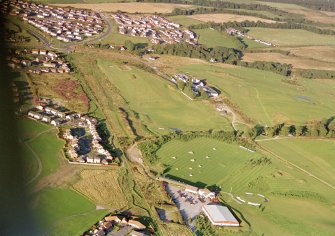Aerial view of Fairways, Castle Heather, Inverness, looking NE.