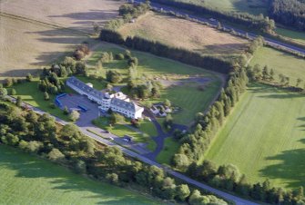 Aerial view of Drumossie Hotel, Inverness, looking SW.