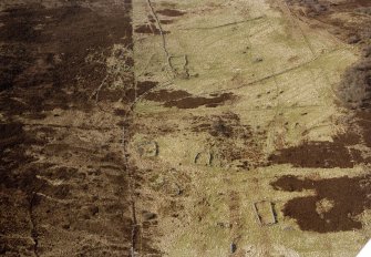 Aerial view of Achtaduaig, Strath Carnaig, Sutherland, looking NW.