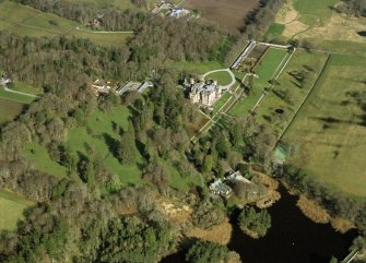 Aerial view of Skibo Castle, Sutherland, looking NE.