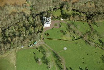 Aerial view of Balnagown Castle, Kildary, Ross-shire, looking NE.