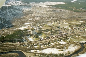 Aerial view of Aviemore, Strathspey, looking W.