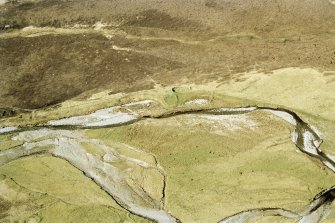 Aerial view of Dail An Tullaich, Glen Banchor, Badenoch & Strathspey, looking N.