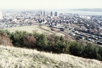 Excavation photograph : view from Dundee Law.