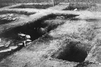 Excavation photograph : general view of trenches.