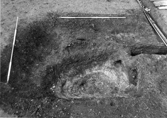 Excavation photograph : pit f310, from E.