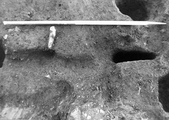 Excavation photograph : slot f612 after excavation from S.