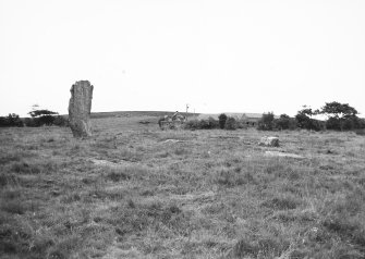 View of stone circle from S.