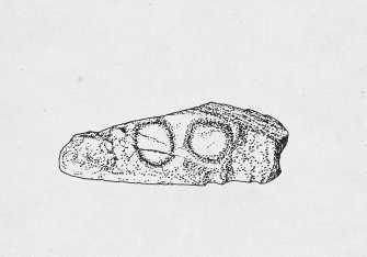 Drawing of decorated slab ink 1:10 RCAHMS