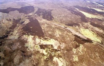 An oblique aerial view of Coilreaney and Ballynacairdach, Clyne, Sutherland, looking S.