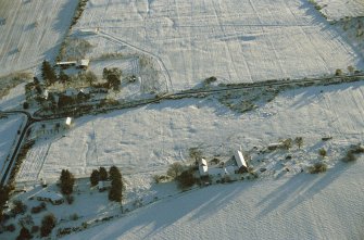 Aerial view of Muirton Farm, Black Isle, looking S.