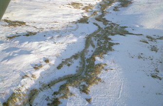 Oblique aerial view of Srath Carnaig, near Golspie, East Sutherland, looking E.