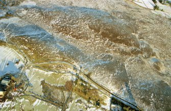 An oblique aerial view of Achnagarron, Rogart, Sutherland, looking N.