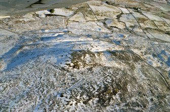 An oblique aerial view of Cnoc Dubh, East Langwell, Rogart, Sutherland, looking NE.