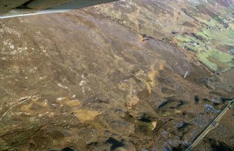 Aerial view of Aultcraggie, N of Brora, looking NE.