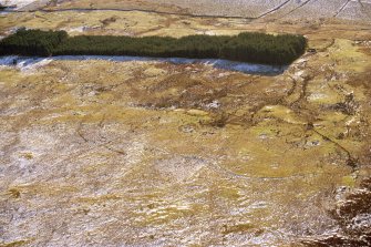 Aerial view of Balnacoil and Ascoile settlements, Strath Brora, East Sutherland, looking S.