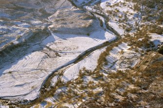 Aerial view of Storal, W Torseiller, Strath Brora, East Sutherland, looking NW.