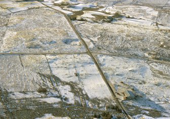 Aerial view of Inchomnie, N of Rogart, East Sutherland, looking SW.