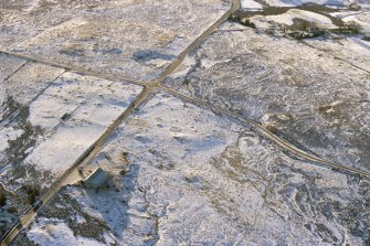 Aerial view of Inchomnie, N of Rogart, East Sutherland, looking SSE.