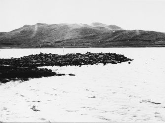 Excavation photograph : crannog from east.

(large mounted copy print stored with MS/456)