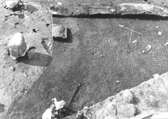 Excavation photograph. Shots from tower to east of site showing newly opened area. Sites 4 and 5.