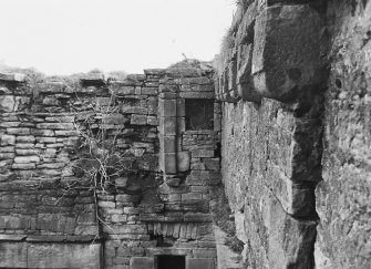 Excavation archive: SW corner of tower at third floor level. From N.