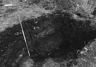 Excavation archive: NW corner of Trench A. From SE.