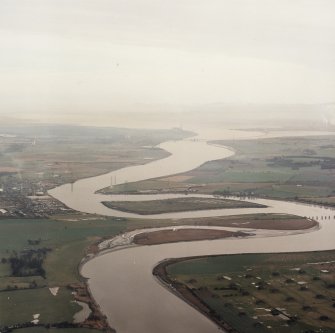 Oblique aerial view of the River Forth, taken from the NW.