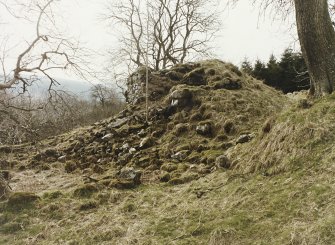 Blacklaw Tower. View of structural remains of tower.