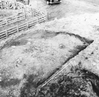 Excavation photograph - site in early stages of excavation.