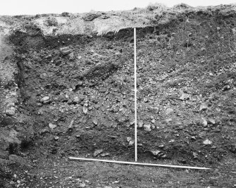 Excavation photograph - west section, south segment.