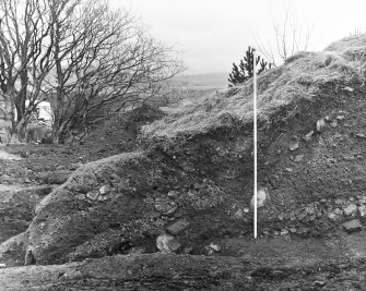 Excavation photograph - east section, extreme north segment.