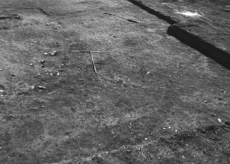 Excavation photograph : area 3/4A, f4000, enclosure, pre ex, S line, from W.