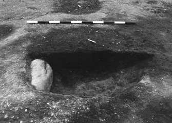 Excavation photograph : area 4 - f4093, half section, from S.