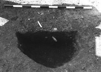 Excavation photograph : area 4A - f4118, half section, from E.