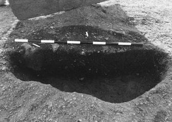 Excavation photograph : area 4A - f4087/4122, half section, from E.