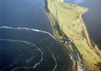 Aerial view of the Ness of Portnaculter, Dornoch Firth, looking SE.