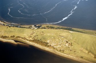 Aerial view of the Ness of Portnaculter, Dornoch Firth, looking NE.