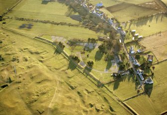 Aerial view of camping and caravan site, Dachalm, Brora, East Sutherland, looking SW.