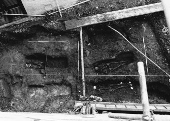 Excavation photograph : area M - overview of cemetery partially excavated - 1112, 1115, 1120, 1114.