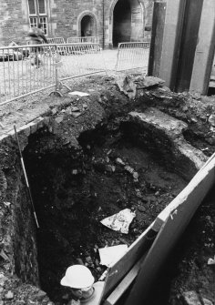 Excavation photograph : area L - various shots of E-W wall (part of Inner Barrier) and 810 previously excavated wall.